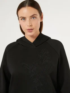 New Marina Rinaldi Interlock jersey sweatshirt BLACK