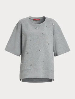Discount Marina Rinaldi Interlock jersey sweatshirt LIGHTGREY