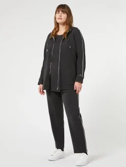 Online Marina Rinaldi Interlock jersey sweatshirt BLACK