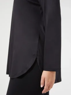 Fashion Marina Rinaldi Interlock jersey T-shirt BLACK