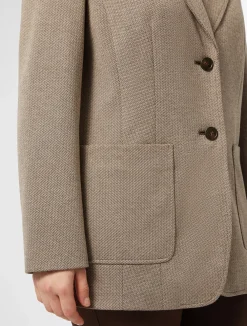 Outlet Marina Rinaldi Jacquard blazer jacket DARKBROWN