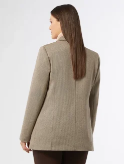 Outlet Marina Rinaldi Jacquard blazer jacket DARKBROWN