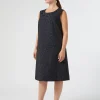 Online Marina Rinaldi Jacquard dress ULTRAMARINE