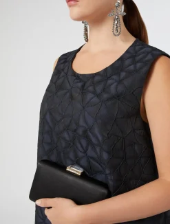 Online Marina Rinaldi Jacquard dress ULTRAMARINE