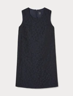 Online Marina Rinaldi Jacquard dress ULTRAMARINE