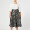 Best Marina Rinaldi Jacquard fabric skirt BLACK