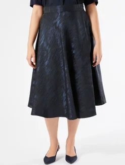 Hot Marina Rinaldi Jacquard fabric skirt ULTRAMARINE