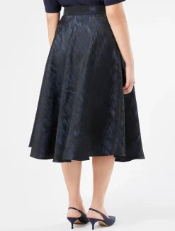 Hot Marina Rinaldi Jacquard fabric skirt ULTRAMARINE