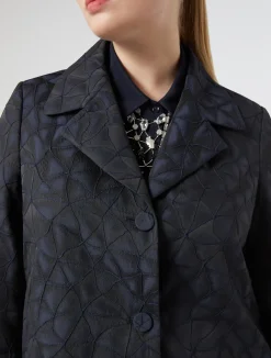 New Marina Rinaldi Jacquard jacket ULTRAMARINE