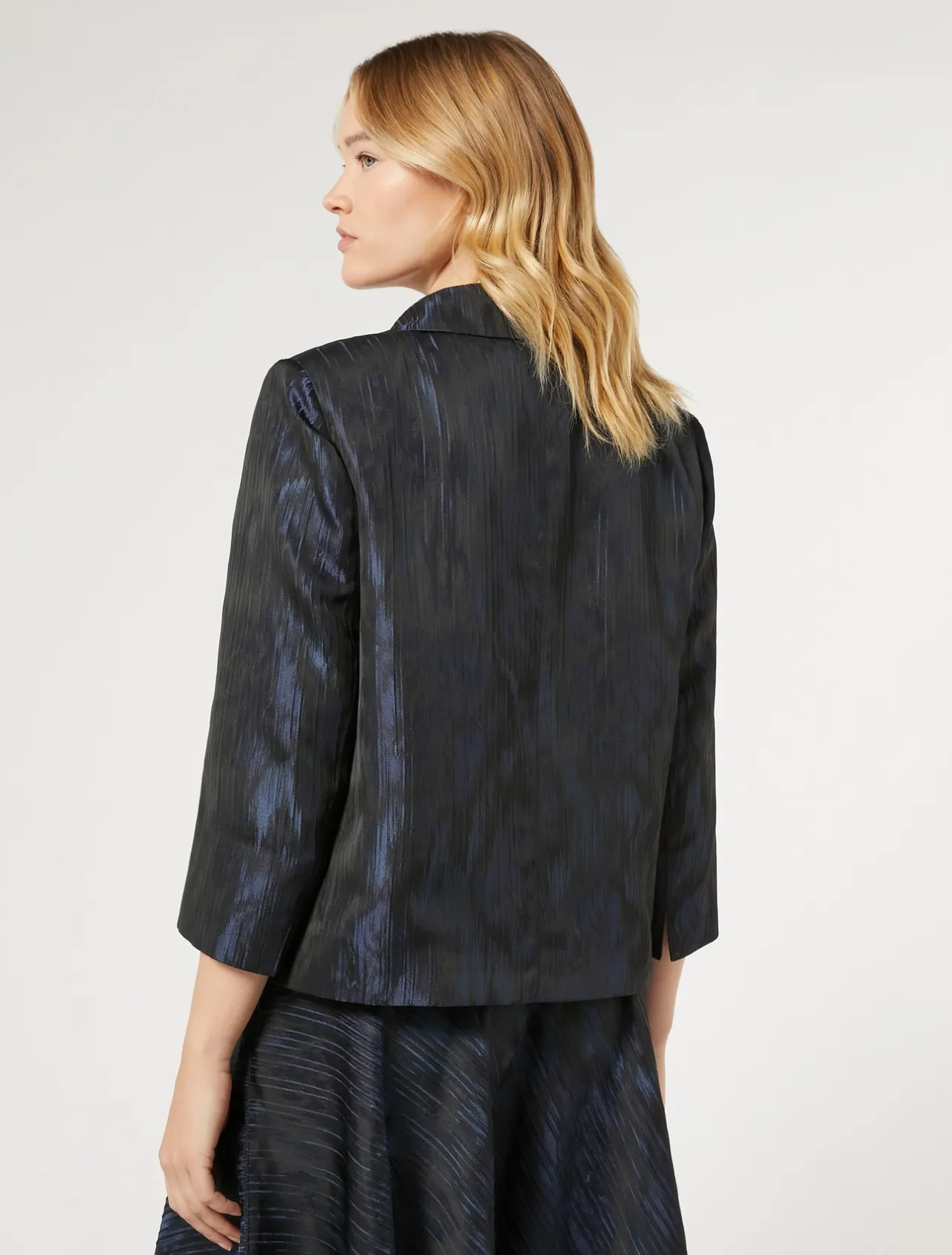 Sale Marina Rinaldi Jacquard jacket ULTRAMARINE