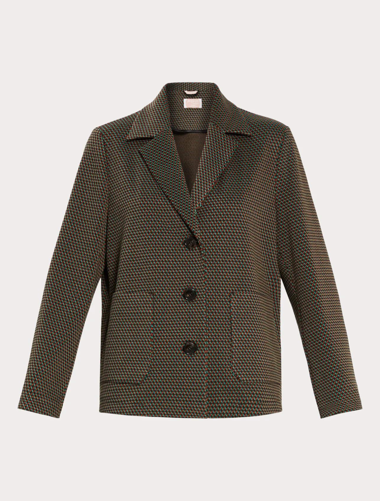 Outlet Marina Rinaldi Jacquard jersey jacket COFFEE