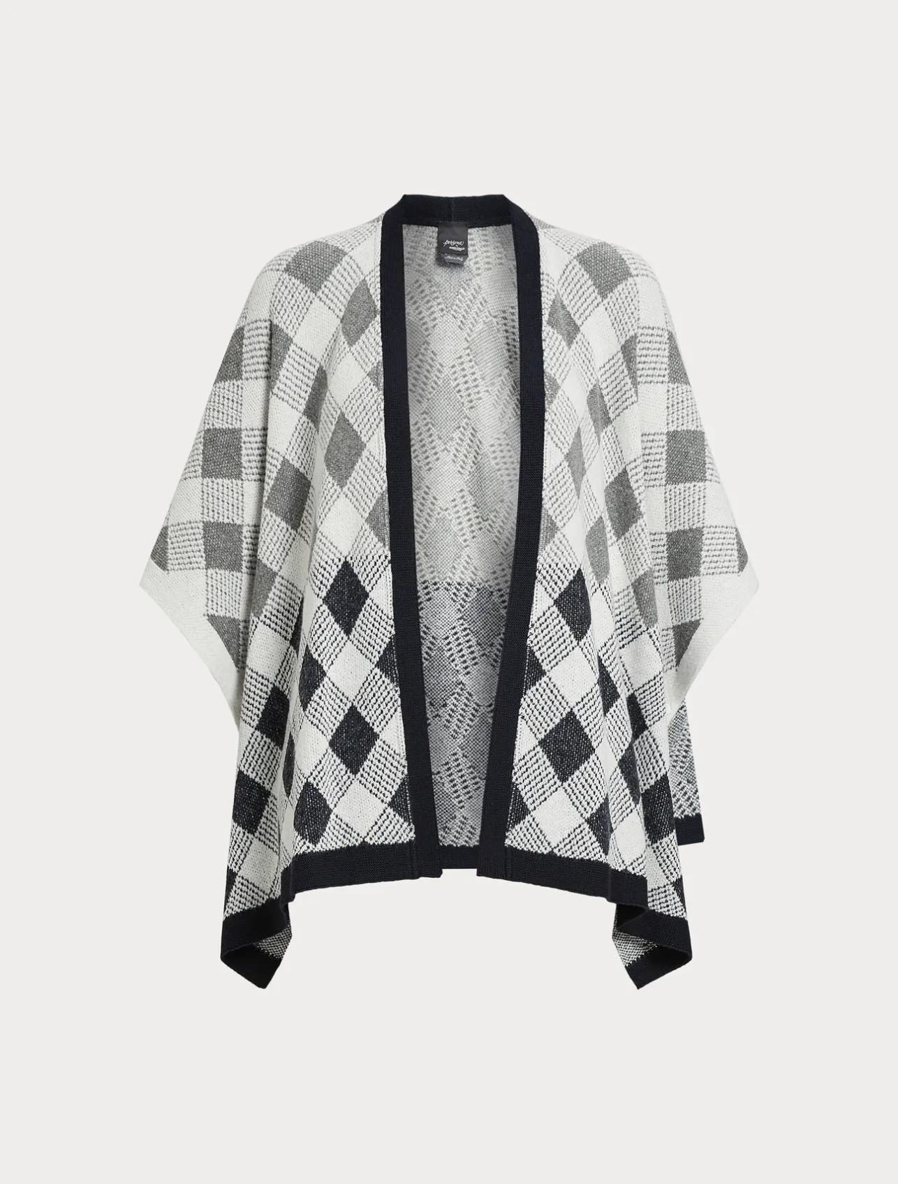Clearance Marina Rinaldi Jacquard piqué cape MEDIUMGREY
