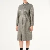 Best Marina Rinaldi Jacquard shirt dress SAND