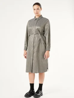 Best Marina Rinaldi Jacquard shirt dress SAND