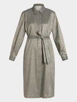 Best Marina Rinaldi Jacquard shirt dress SAND
