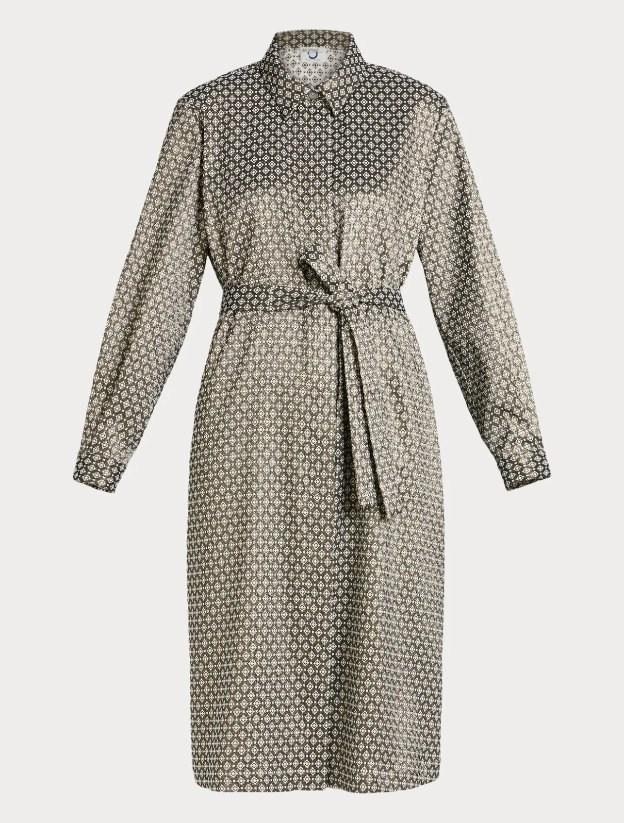 Best Marina Rinaldi Jacquard shirt dress SAND