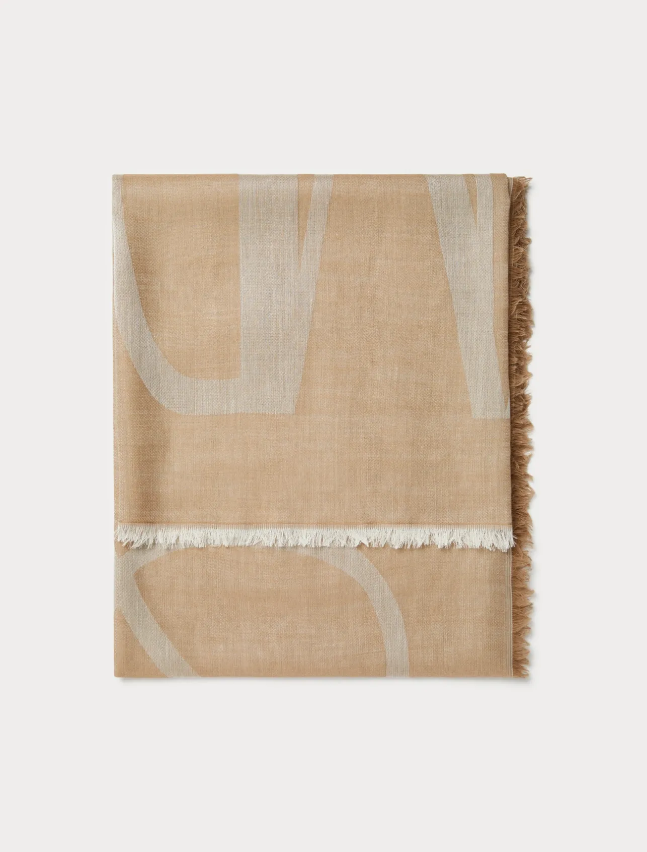 Fashion Marina Rinaldi Jacquard stole in a cashmere blend BEIGE