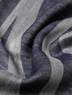 Online Marina Rinaldi Jacquard stole in a cashmere blend ULTRAMARINE