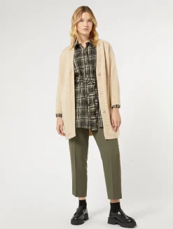 Outlet Marina Rinaldi Jacquard taffeta shirt KAKI