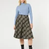 Discount Marina Rinaldi Jacquard taffeta skirt KAKI