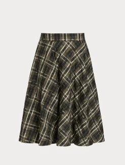 Discount Marina Rinaldi Jacquard taffeta skirt KAKI