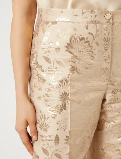 Discount Marina Rinaldi Jacquard trousers HONEY