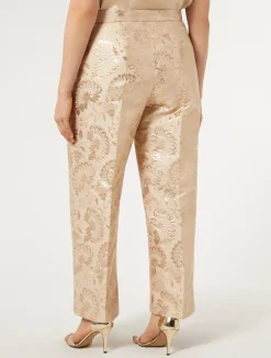 Discount Marina Rinaldi Jacquard trousers HONEY