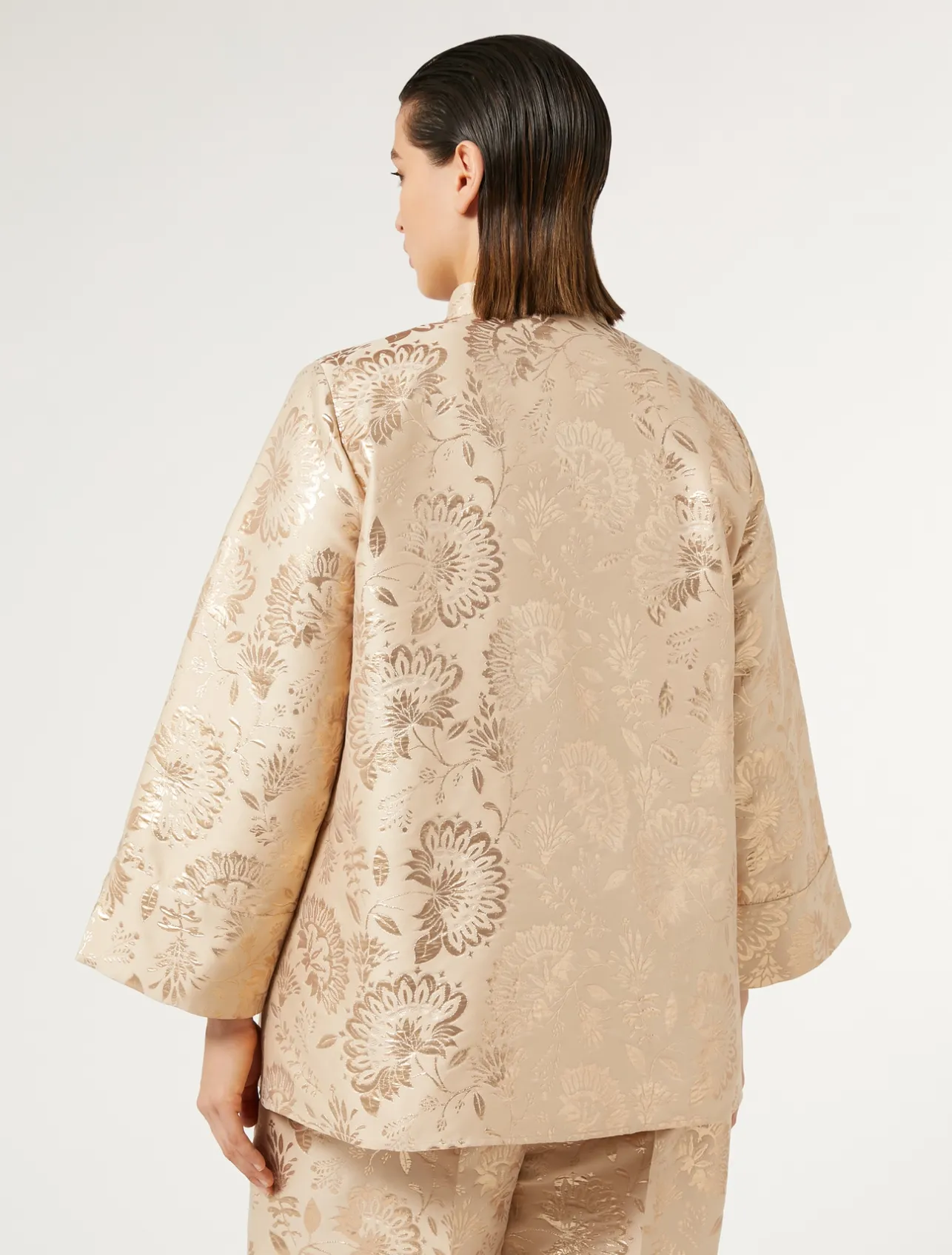 Fashion Marina Rinaldi Jacquard tunic HONEY