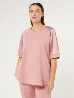 Best Marina Rinaldi Jersey sweatshirt ANTIQUEROSE