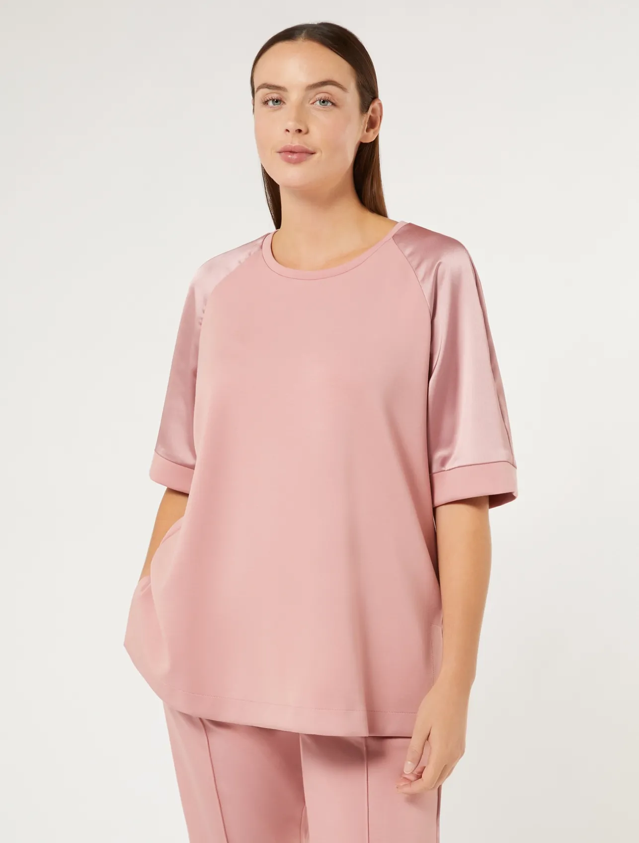 Best Marina Rinaldi Jersey sweatshirt ANTIQUEROSE