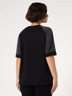 Clearance Marina Rinaldi Jersey sweatshirt BLACK