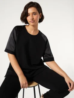 Clearance Marina Rinaldi Jersey sweatshirt BLACK