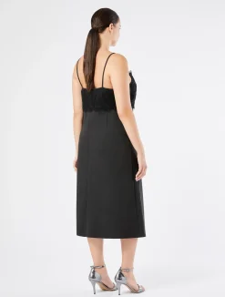 Discount Marina Rinaldi Jersey and lace slip DARKGREY