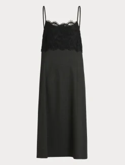 Discount Marina Rinaldi Jersey and lace slip DARKGREY