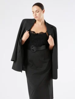 Discount Marina Rinaldi Jersey and lace slip DARKGREY