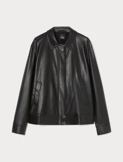 Online Marina Rinaldi Jersey bomber jacket BLACK