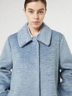 Outlet Marina Rinaldi Jersey coat LIGHTBLUE