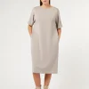 New Marina Rinaldi Jersey dress TURTLEDOVE