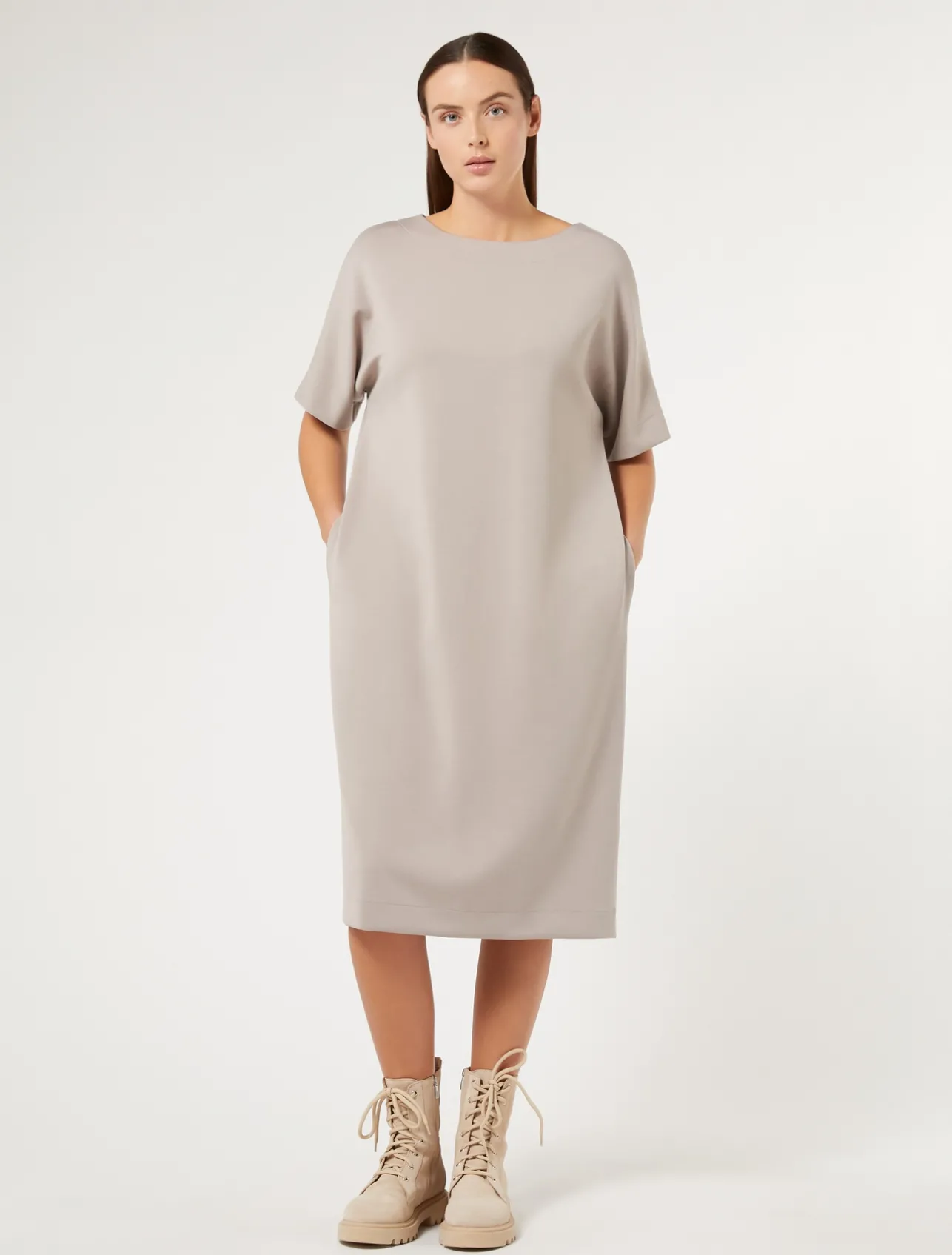 New Marina Rinaldi Jersey dress TURTLEDOVE