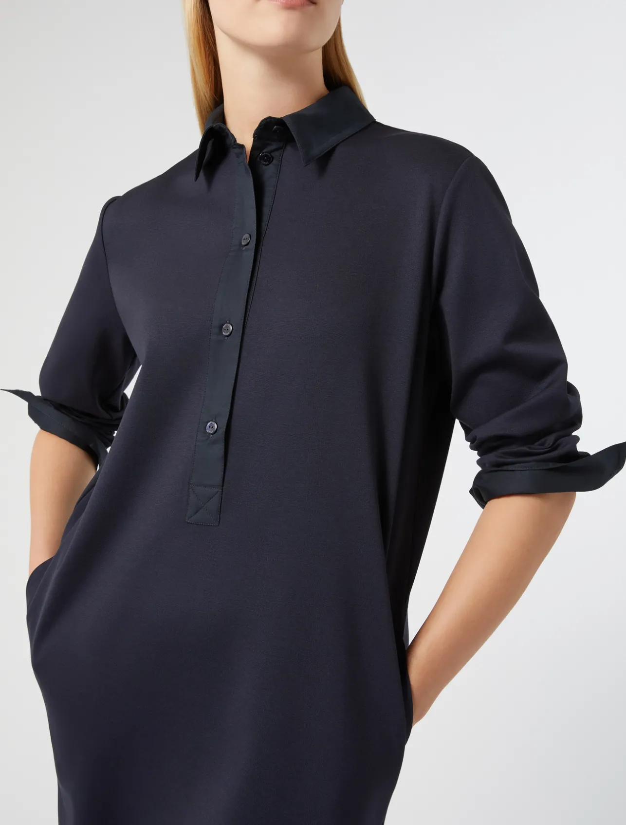 Hot Marina Rinaldi Jersey dress NAVY
