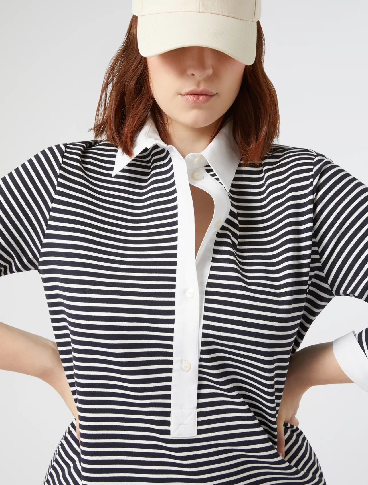Sale Marina Rinaldi Jersey dress NAVY
