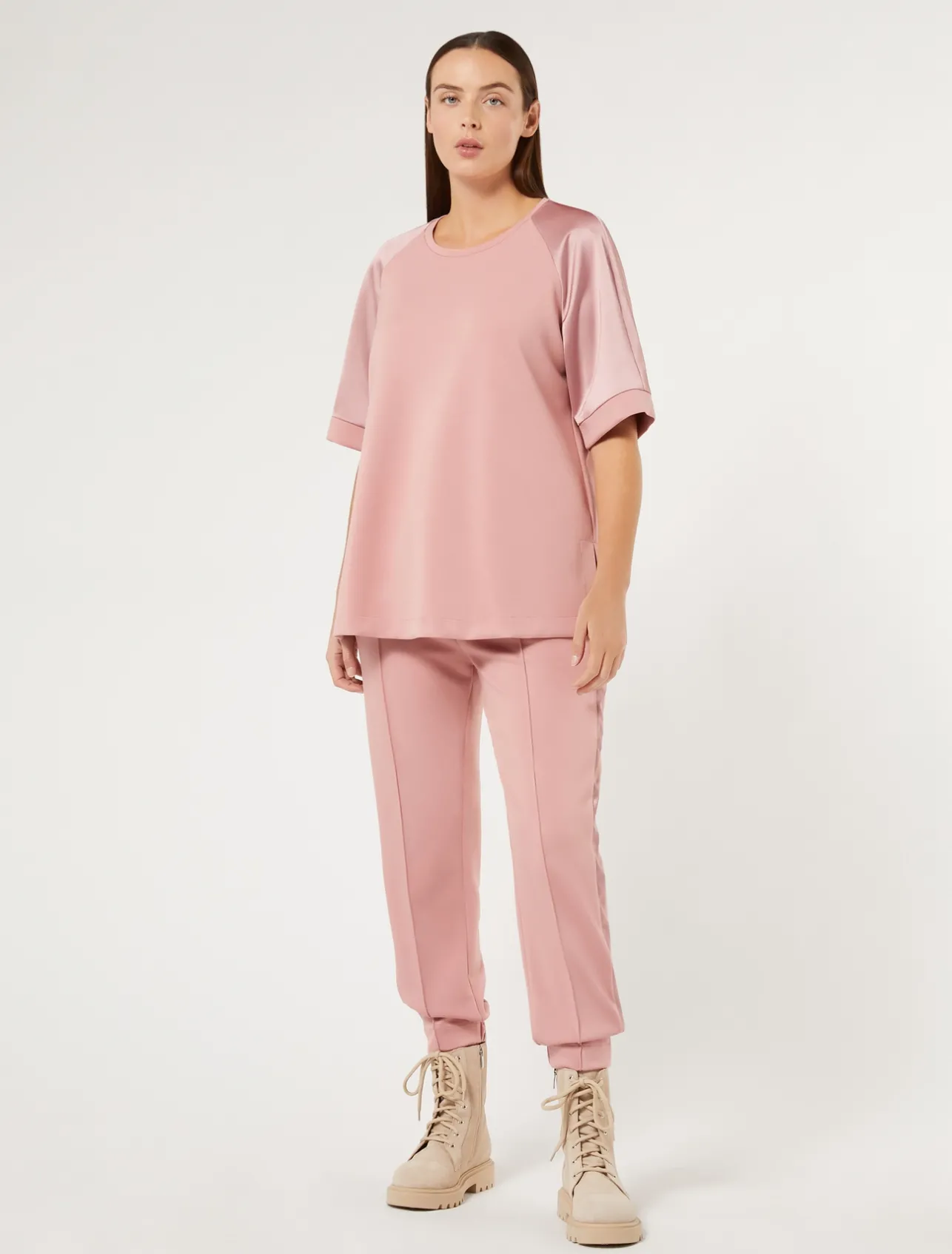 Sale Marina Rinaldi Jersey joggers ANTIQUEROSE