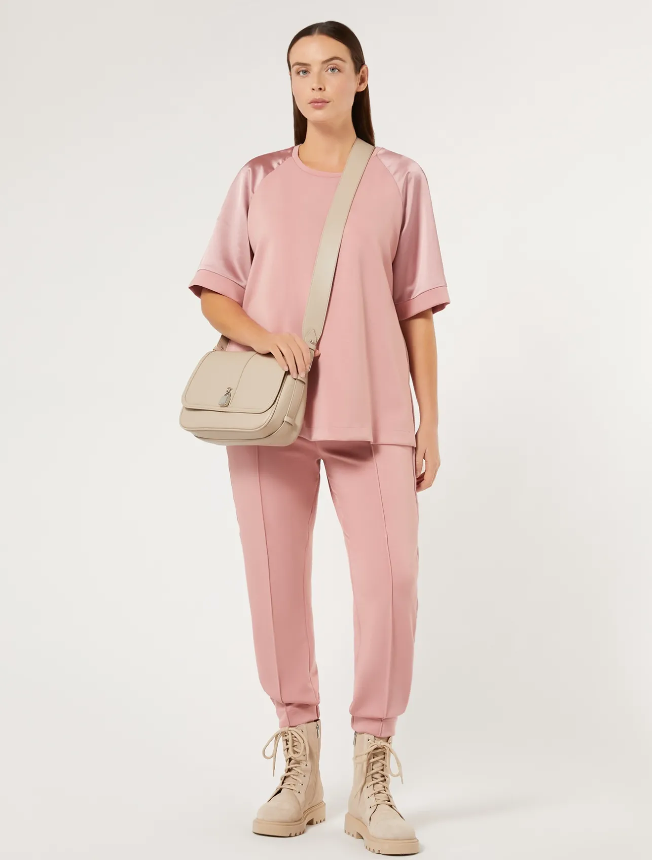 Sale Marina Rinaldi Jersey joggers ANTIQUEROSE