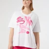 Best Marina Rinaldi Jersey print T-shirt OPTICALWHITE