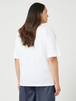 Best Marina Rinaldi Jersey print T-shirt OPTICALWHITE