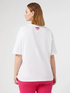Best Marina Rinaldi Jersey print T-shirt OPTICALWHITE