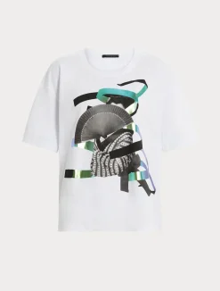 Best Marina Rinaldi Jersey print T-shirt OPTICALWHITE