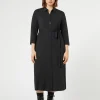 New Marina Rinaldi Jersey shirt dress BLACK