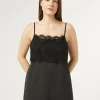Fashion Marina Rinaldi Jersey top with lace DARKGREY