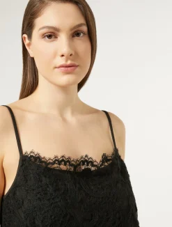 Fashion Marina Rinaldi Jersey top with lace DARKGREY